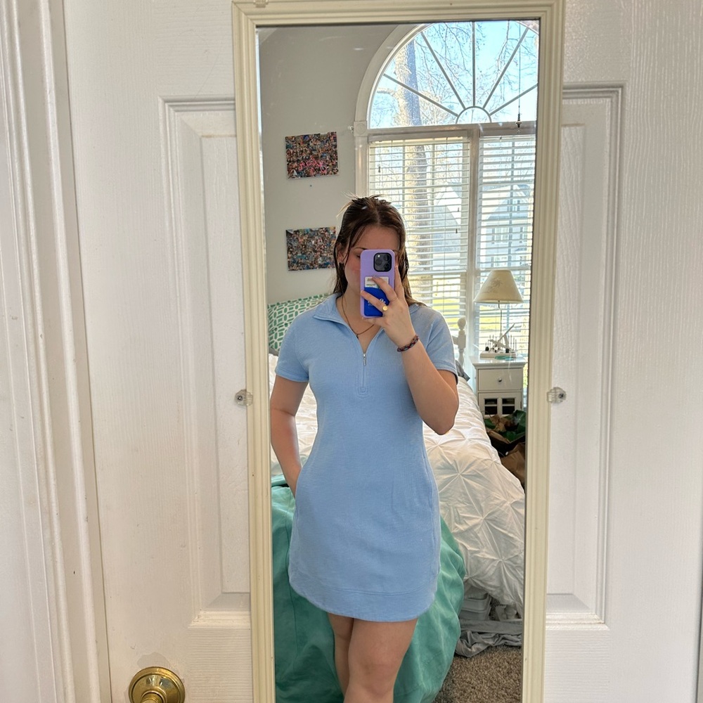 Light Blue Polo Dress